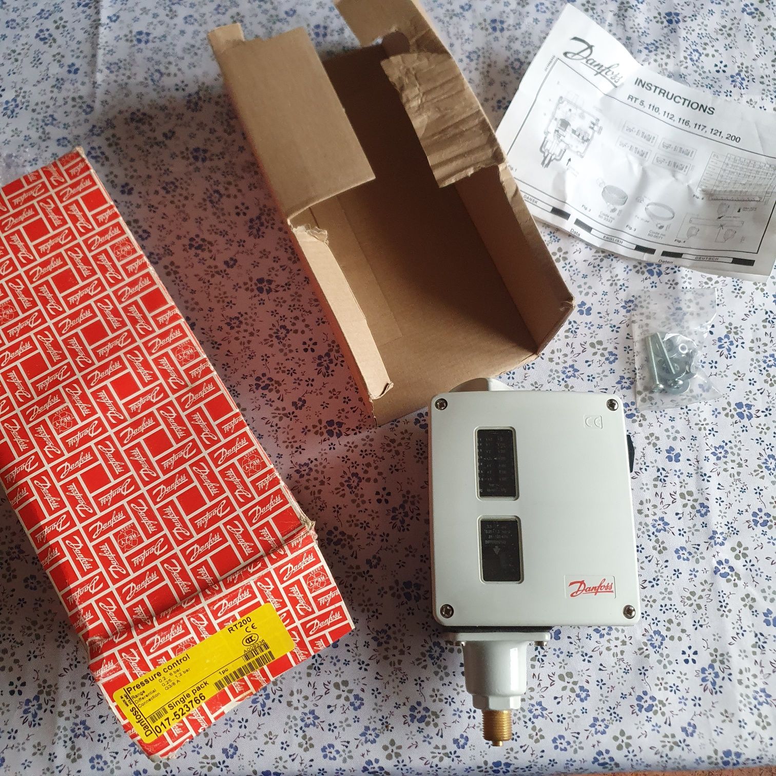 Danfoss presostat ciśnienia RT200.