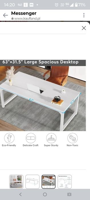 Biurko białe tribesing