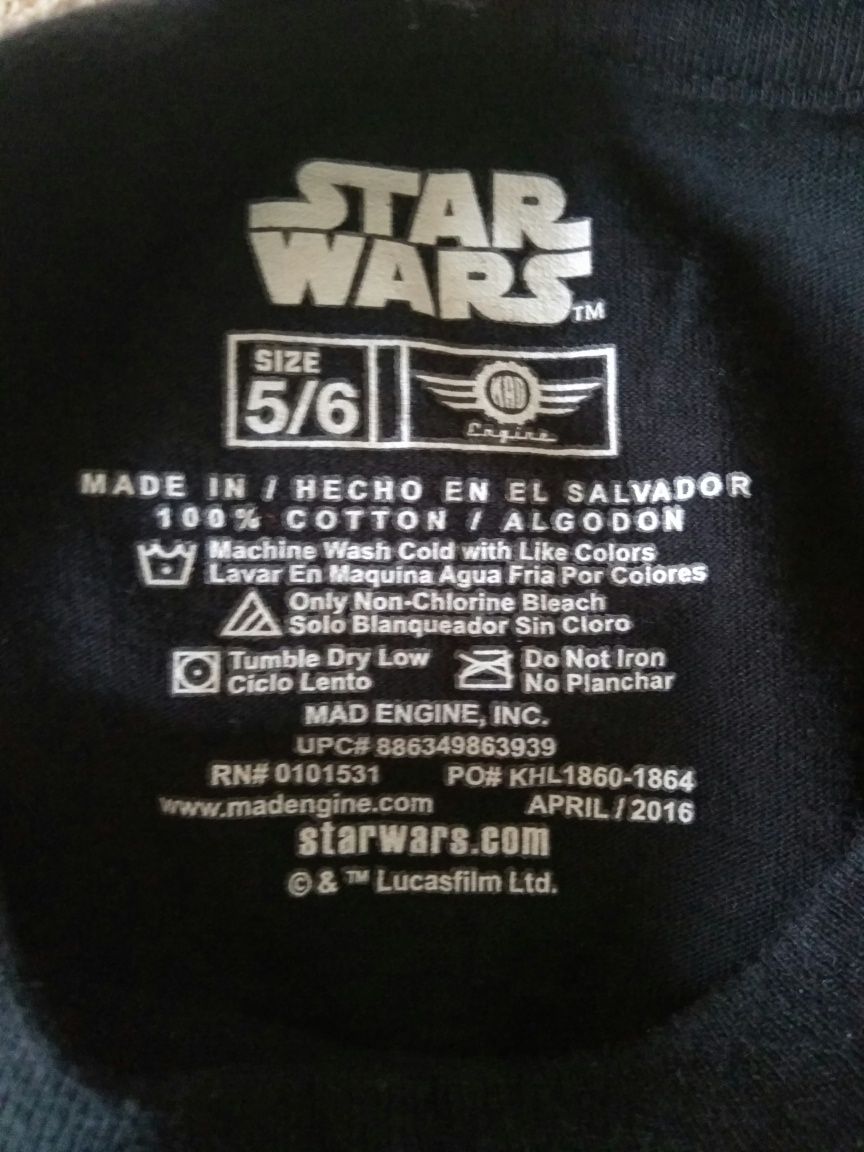 Коллекционная детская футболка Star Wars Звездные Войны из США
