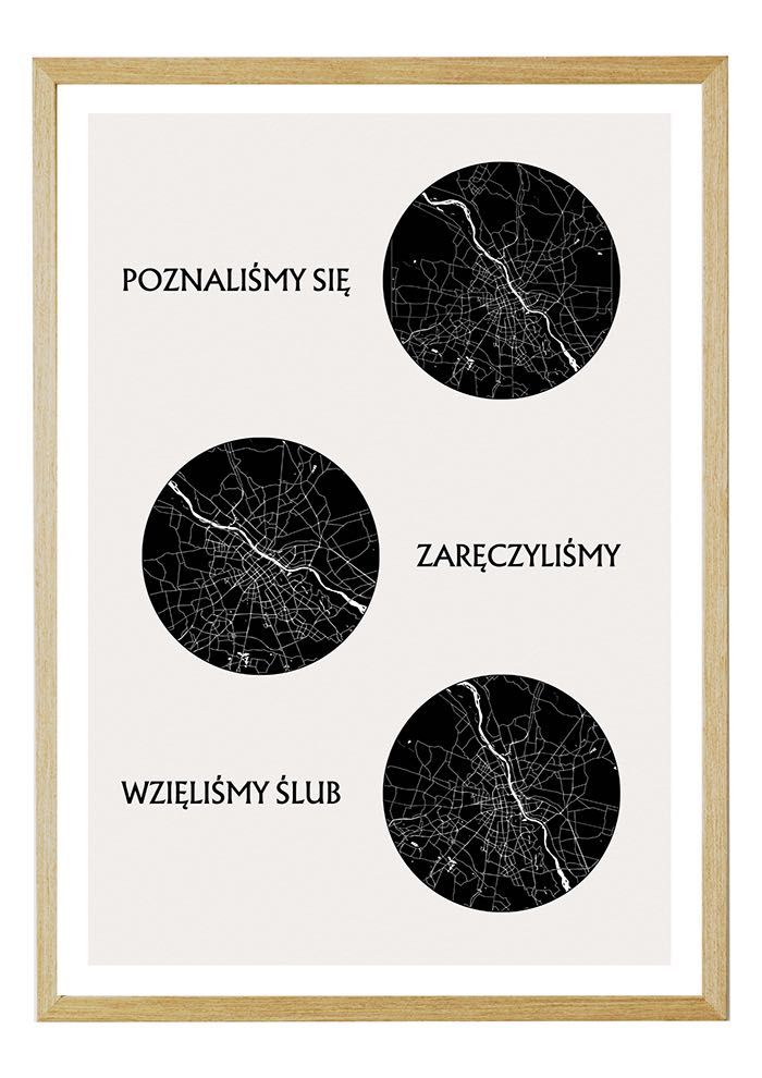 Szlak Naszej Miłości - Plakat z Mapami 40x50