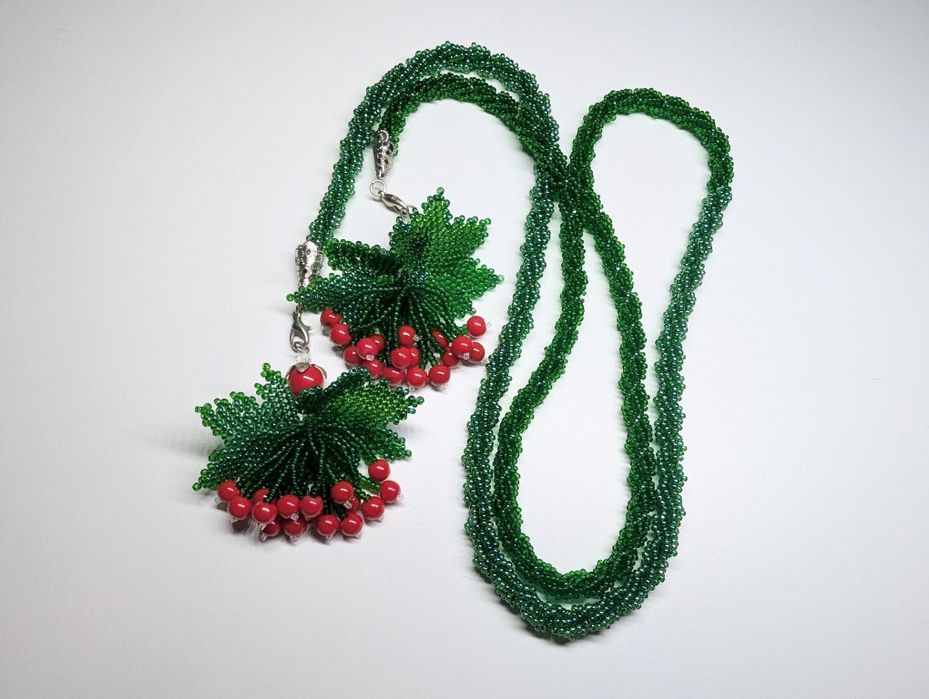 Ларіат з бісеру "Калина"