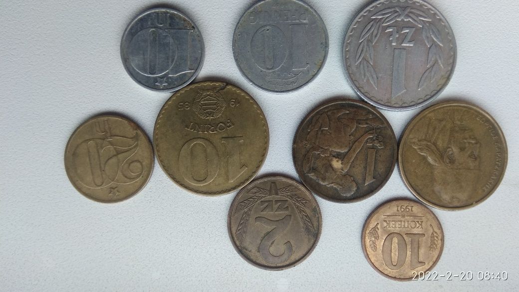 Монеты европейские и СССР
