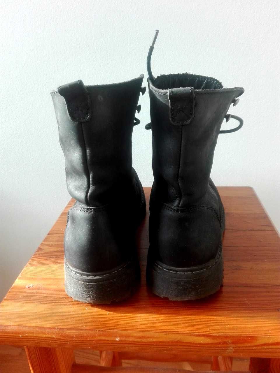 Buty oficerki glany skóra naturalna Zara 37