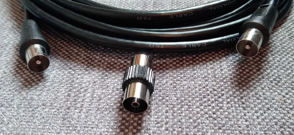 Kabel antenowy TV konfekcjonowany RF 75 Ω, 5 m