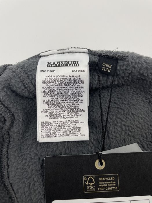 Шапка Napapijri F-Rock Оригінал Темно-сіра Унісекс Зимова NP0A4GK9H981