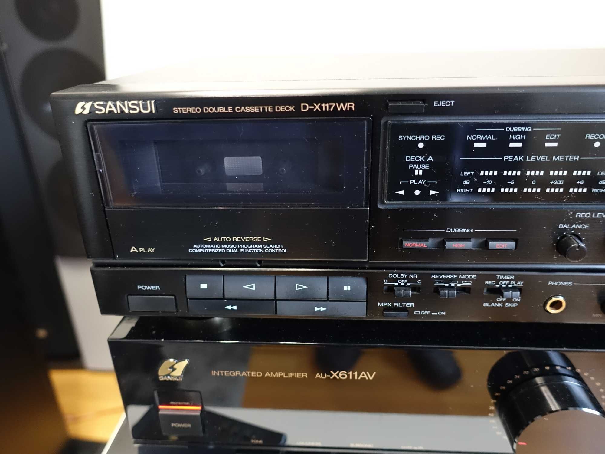 Odtwarzacz Kaset magnetofon Sansui D-X117WR