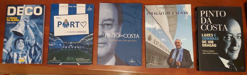 Lote 5 Livros FC Porto | Deco, Pinto da Costa & História Portista