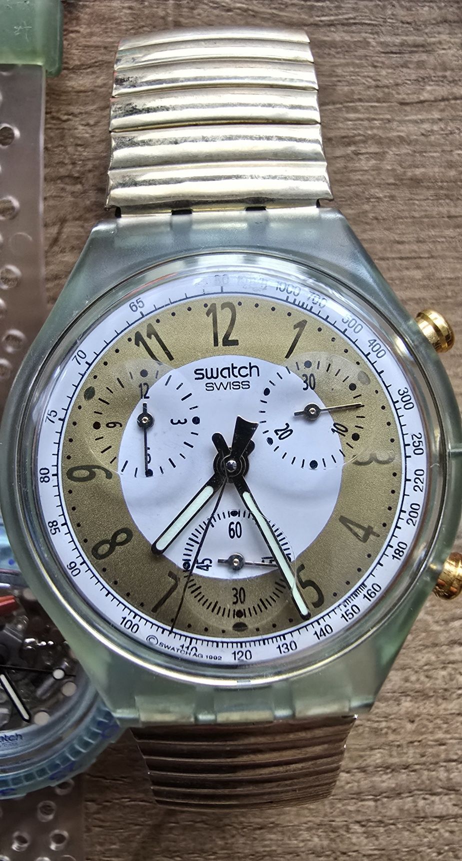 Swatch Irony Scuba chrono chronograph zestaw swiss made