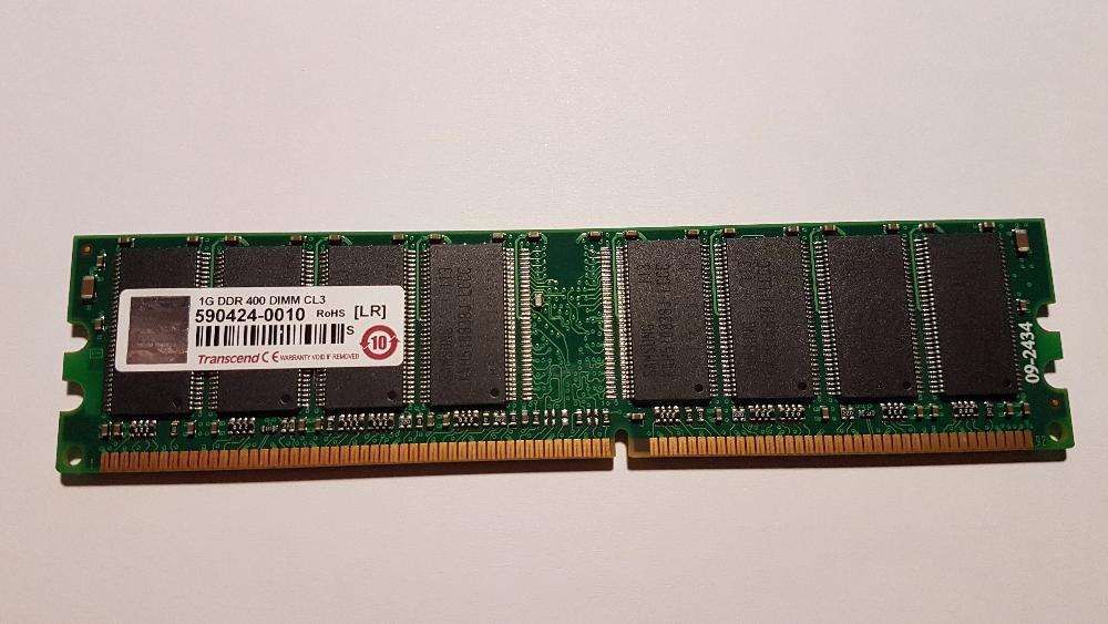 Memória RAM Transcend 1G DDR 400 DIMM CL3