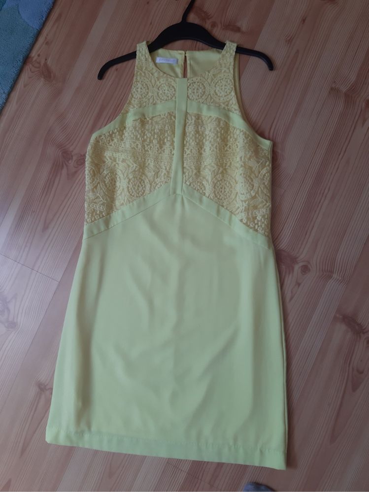 Cytrynowa sukienka Promod