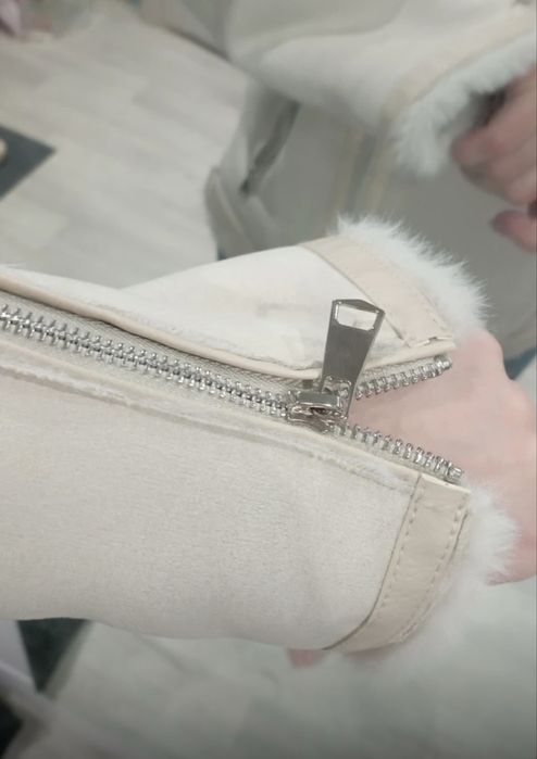 Молочная дубленка