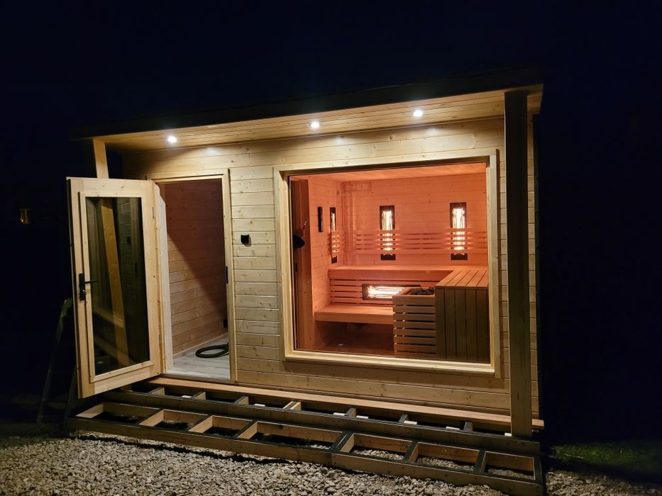 Okno do sauny szyby hartowane zespolone 1m2