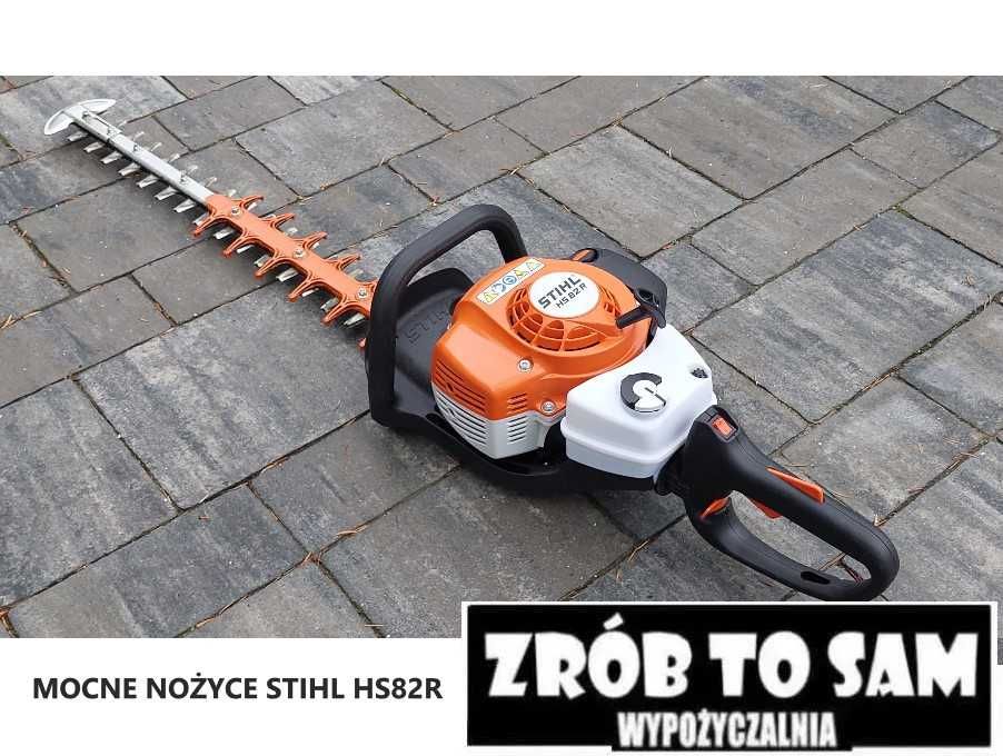 Nożyce b. mocne Stihl HS 82 R przycinanie żywopłotów tui tuji wynajem