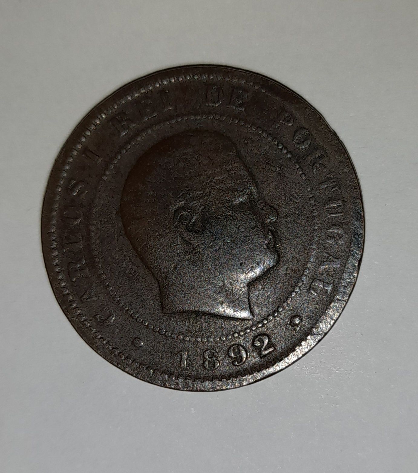 10 Reis Carlos I, 1892