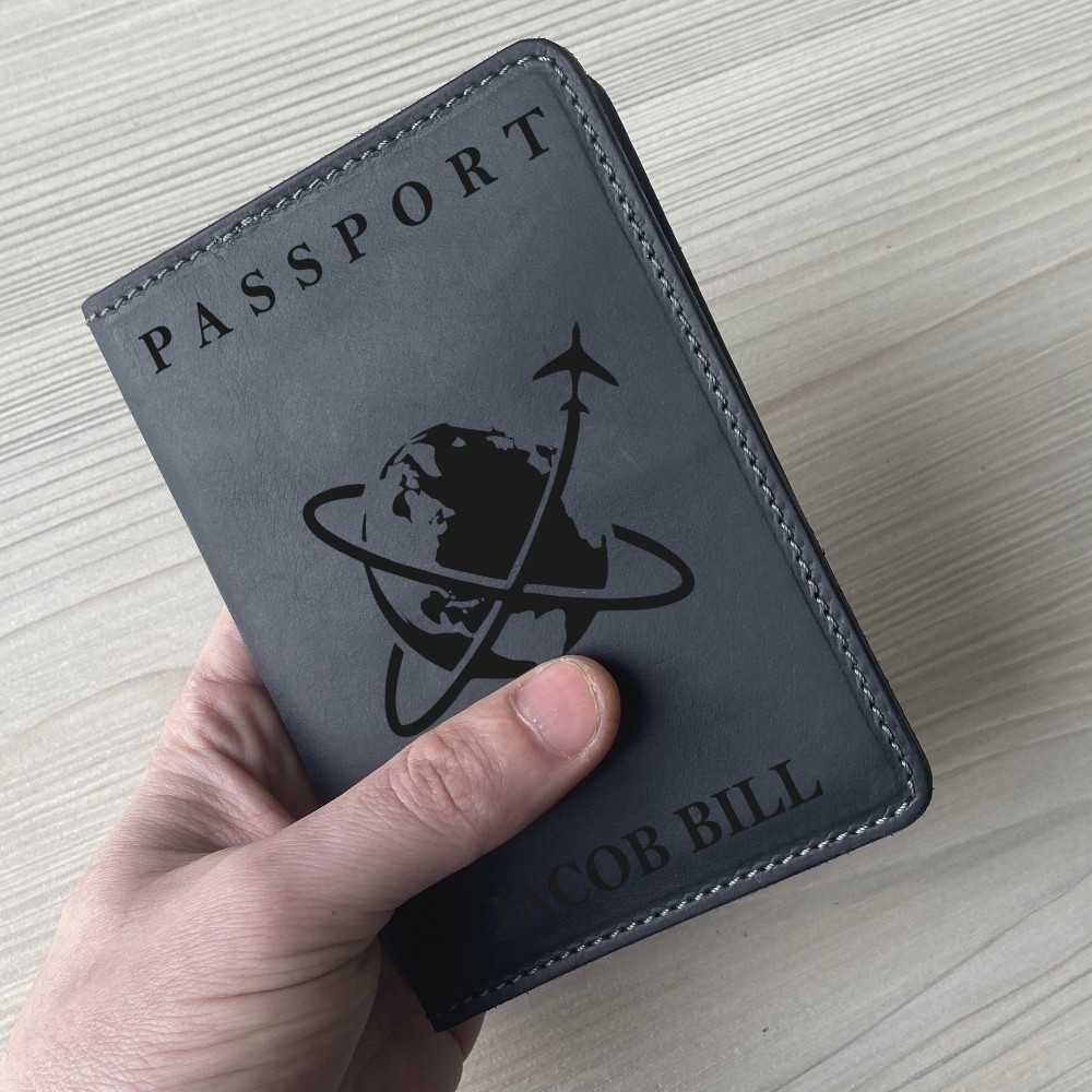 Обкладинка на паспорт з натуральної шкіри