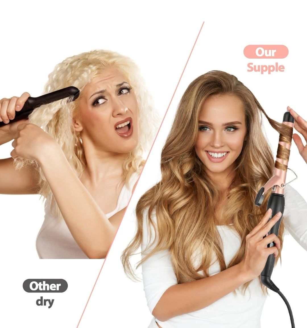Lokówka 25mm, Haglater Hair Curler Szybko nagrzewająca się lokówka