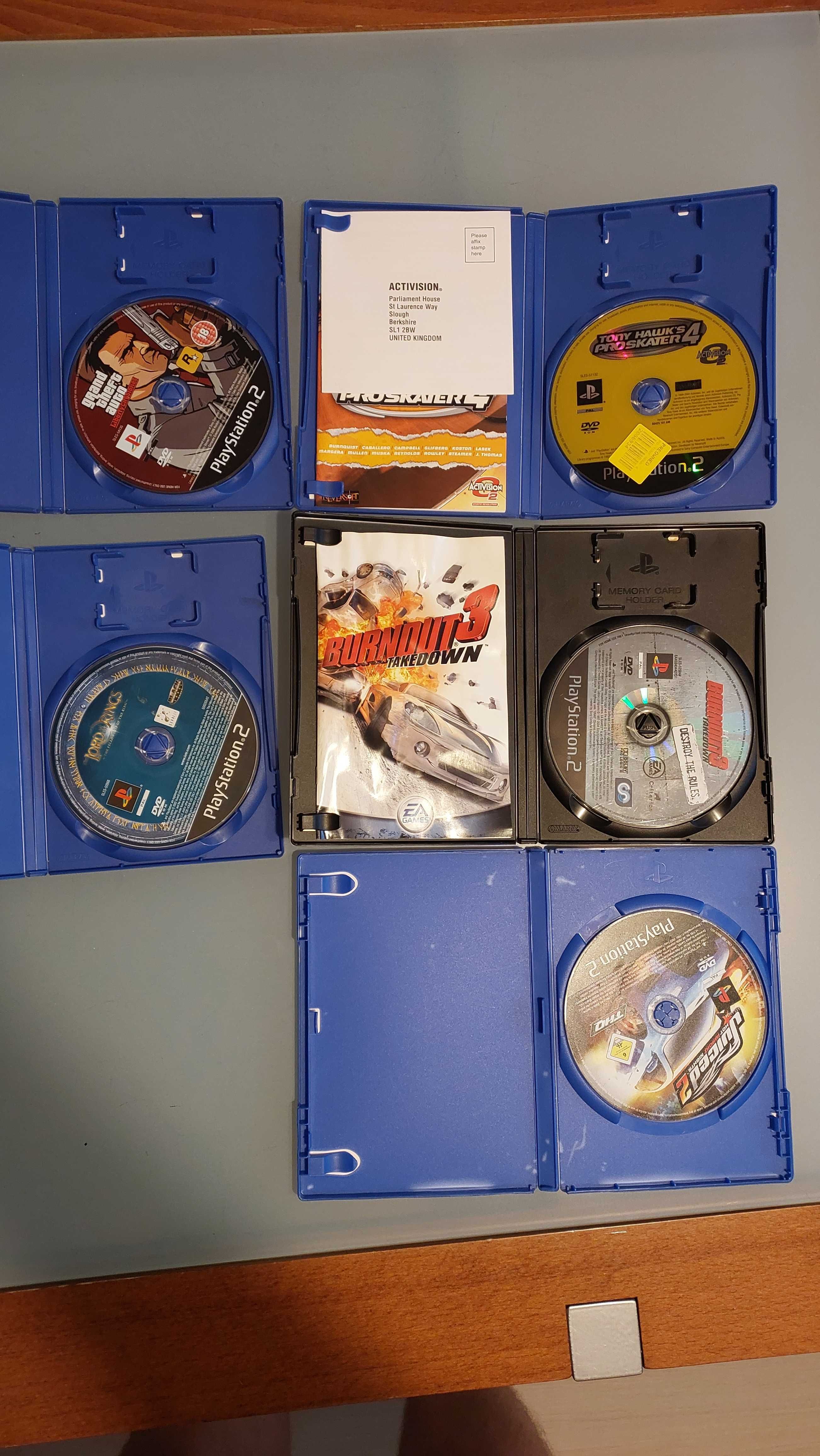 Gry na PS2, GTA, tony hawks, Burnout, juiced 2
