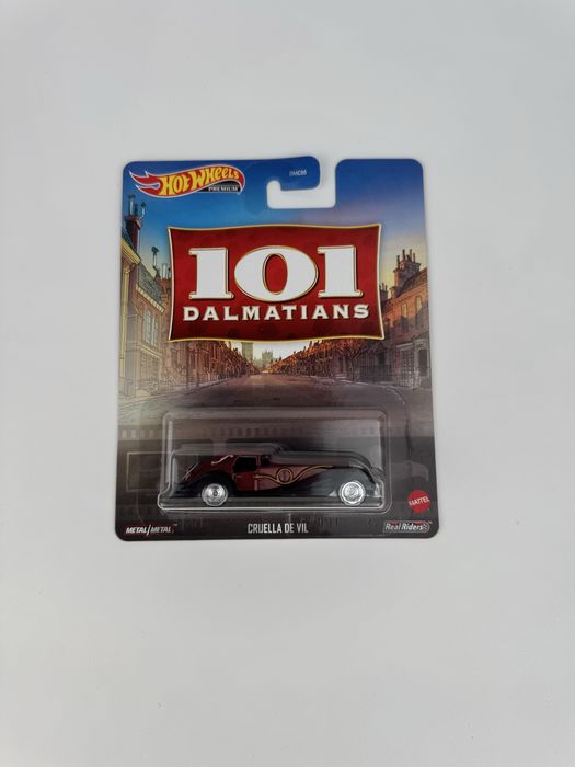 Hot Wheels Premium Cruella De Vil Pop Culture 101 Dalmatyńczyków