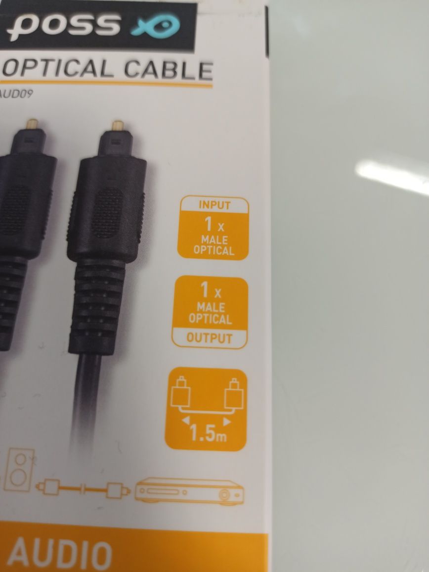 Kabel optyczny Poss 1,5m nowy