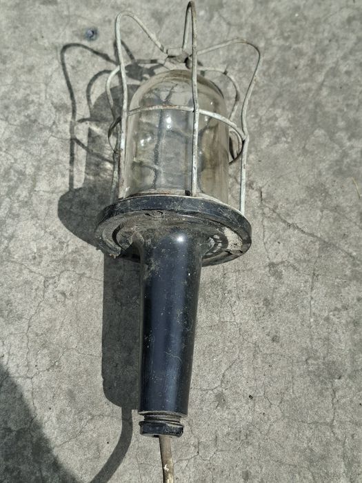 Lampa warsztatowa PRL