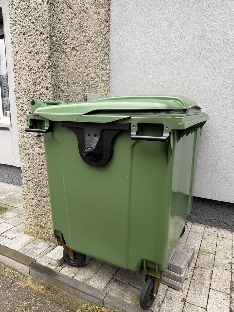 Pojemnik, kontener, kubeł zielony 1100l