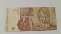 Banknot Rumunia, 500 Lei, 1991