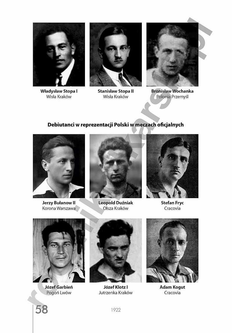 Reprezentacja Polski, część 1 od 1920 do 1932