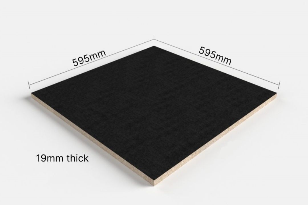 Płyta sufitowa czarna AMF Alpha SK 600x600x19 mm konstrukcja sufit
