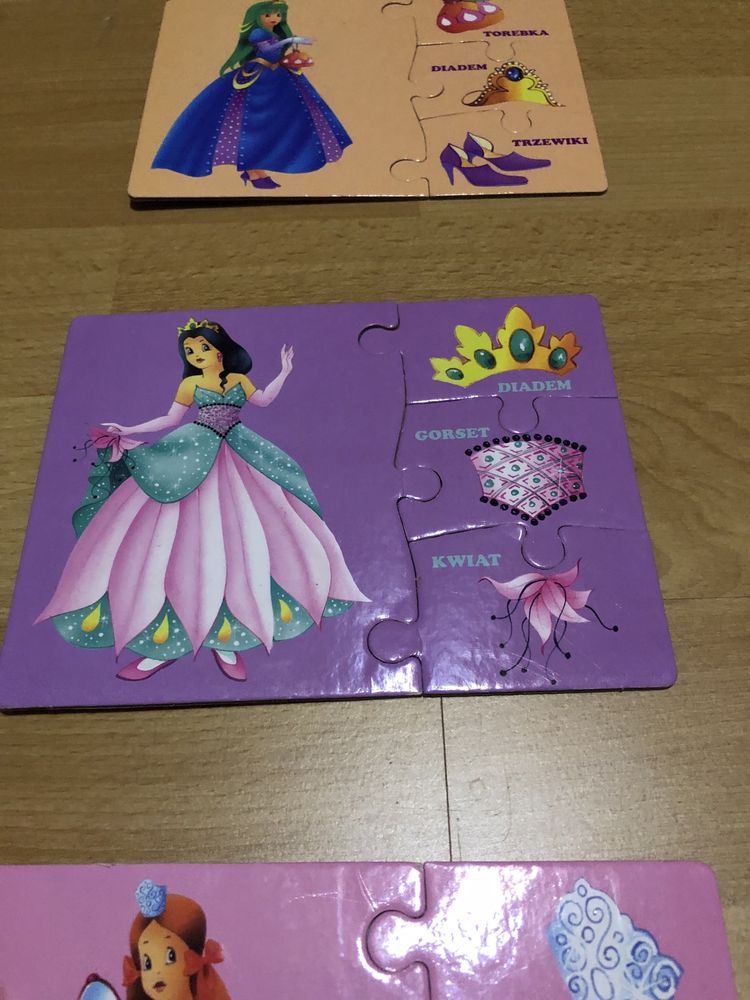 Układanka edukacyjna puzzle księżniczki