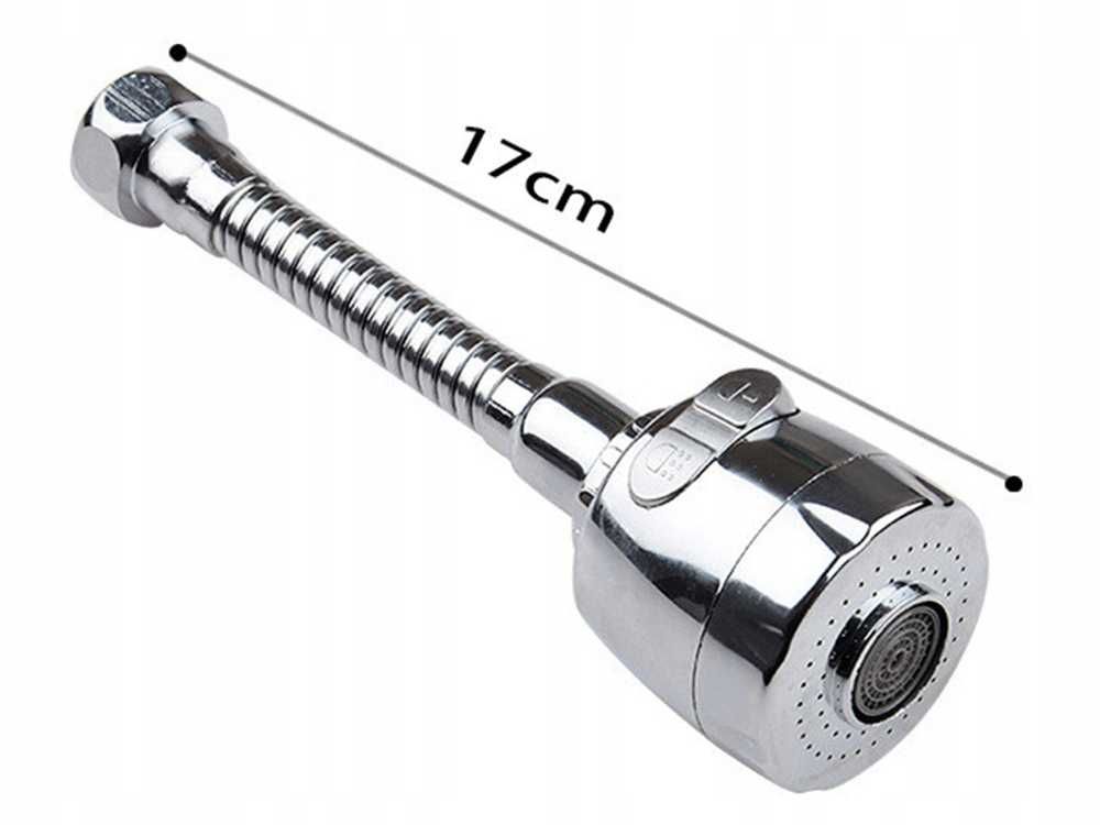 PERLATOR ADAPTER NA BATERIĘ do KRANU 3w1 Obrotowy Długi Napowietrzacz