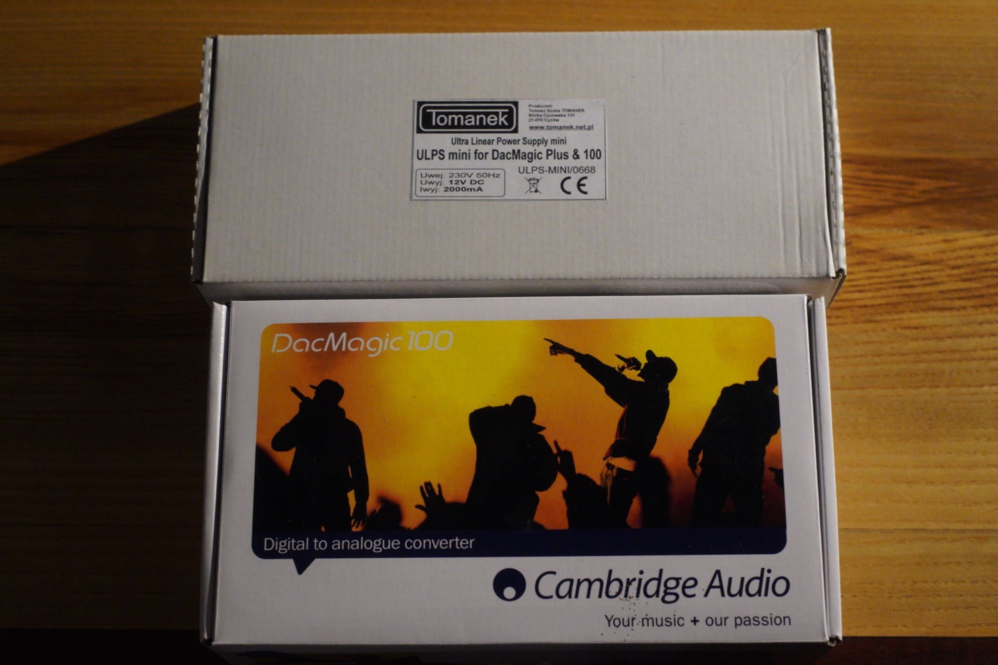 Cambridge Audio DacMagic 100 + dedykowany zasilacz Tomanek