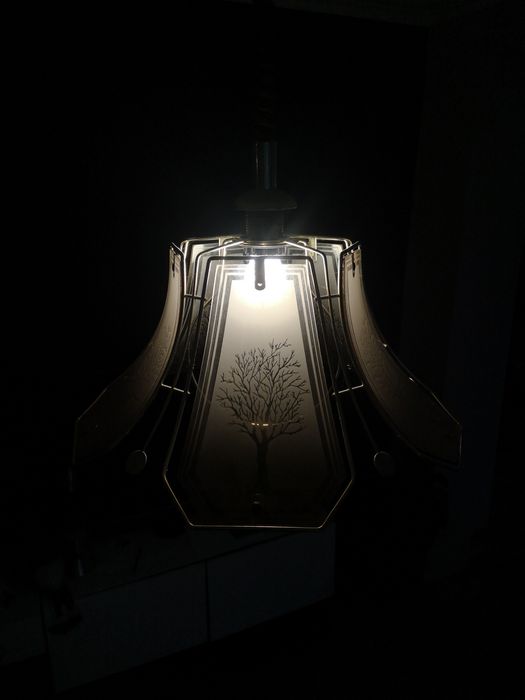 Zestaw lamp do salonu i jadalni, antyk