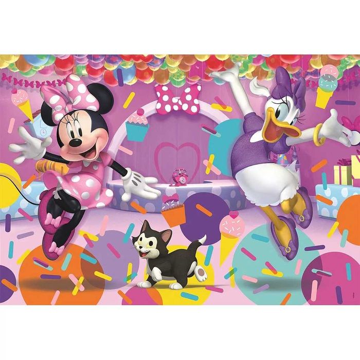Puzzle Clementoni Minnie Confeti Super Color 38x27cm 104 peças