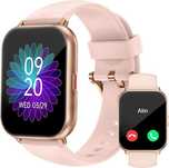 Zegarek Smartwatch Bluetooth Rozmowy Pulsometr Kroki IP68 PL Menu Różo