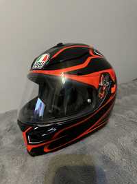 Kask agv K-5 S magnitude czarno-czerwony