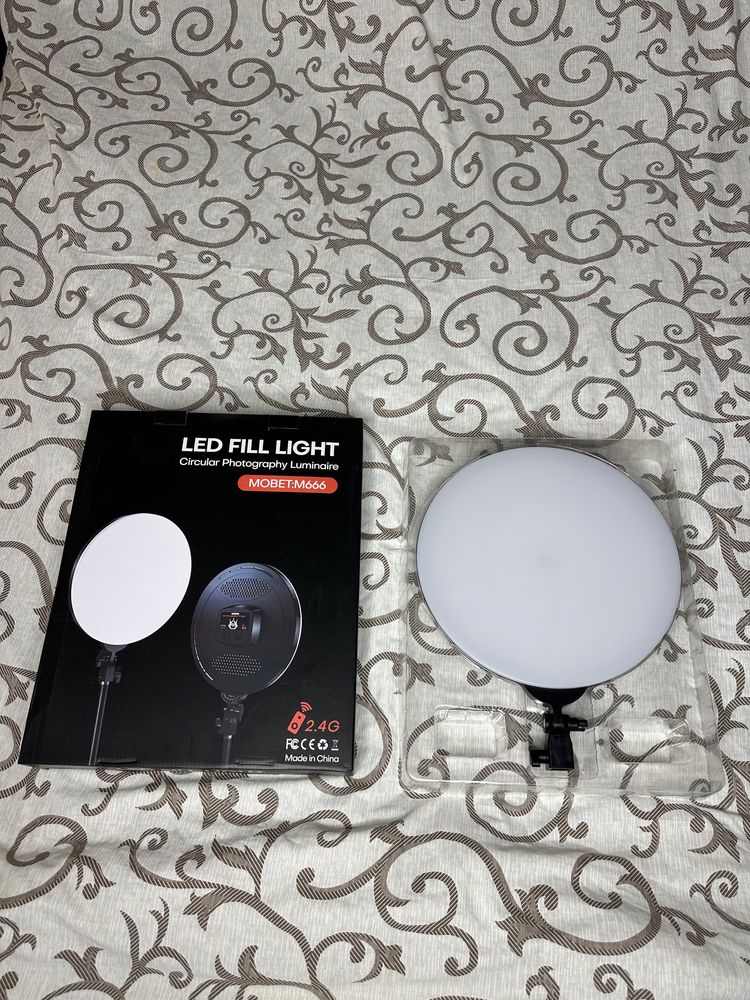 Студийная лампа LED Camera Light Circular 27 см для фото видео КОНТЕНТ