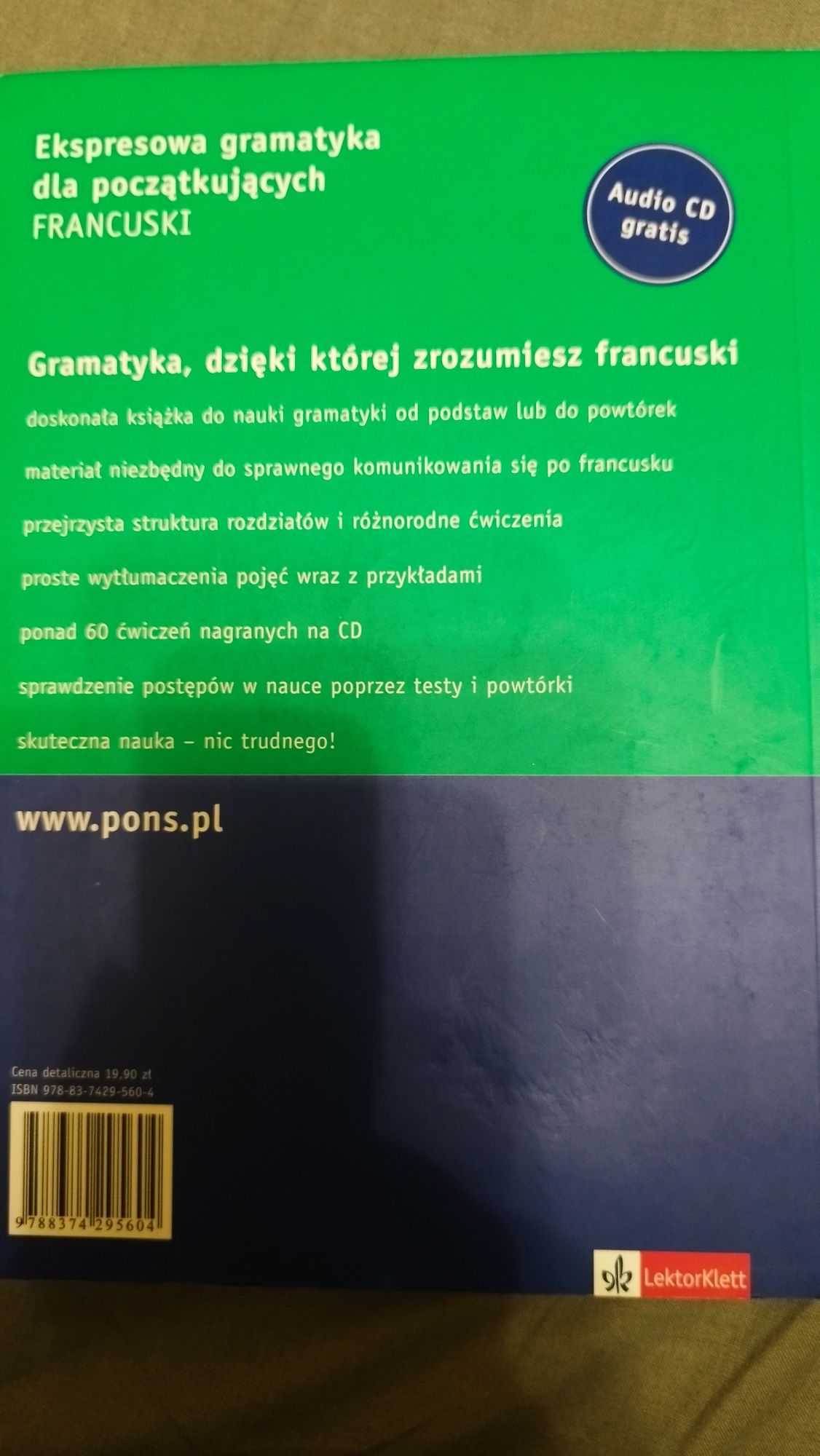PONS Ekspresowa gramatyka dla początkujących FRANCUSKI