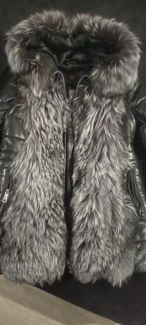 Куртка зимняя чернобурка