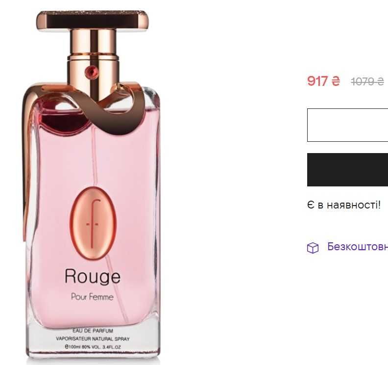 Парфюмированная вода для женщин Flavia Rouge 100 мл