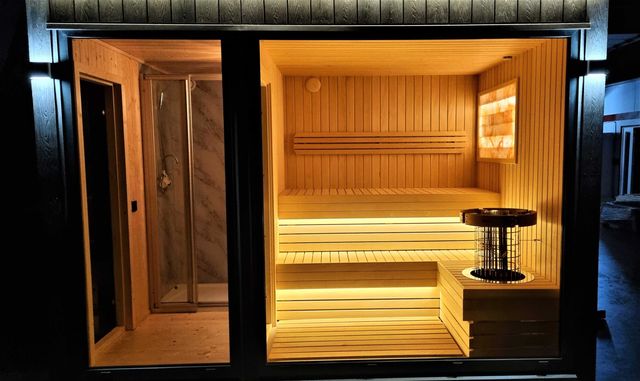 Ekskluzywna sauna „DOBLE”, + Panel z soli himalajskiej