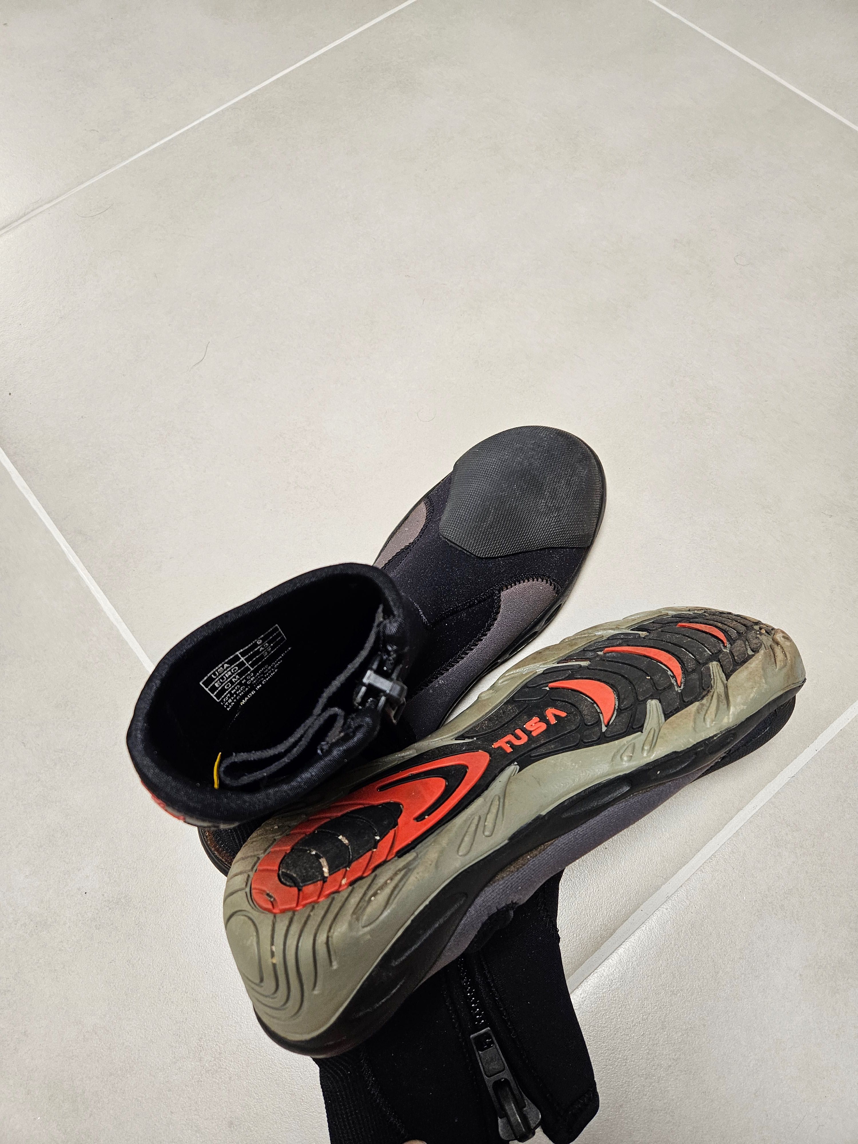 Botas de mergulho Tusa