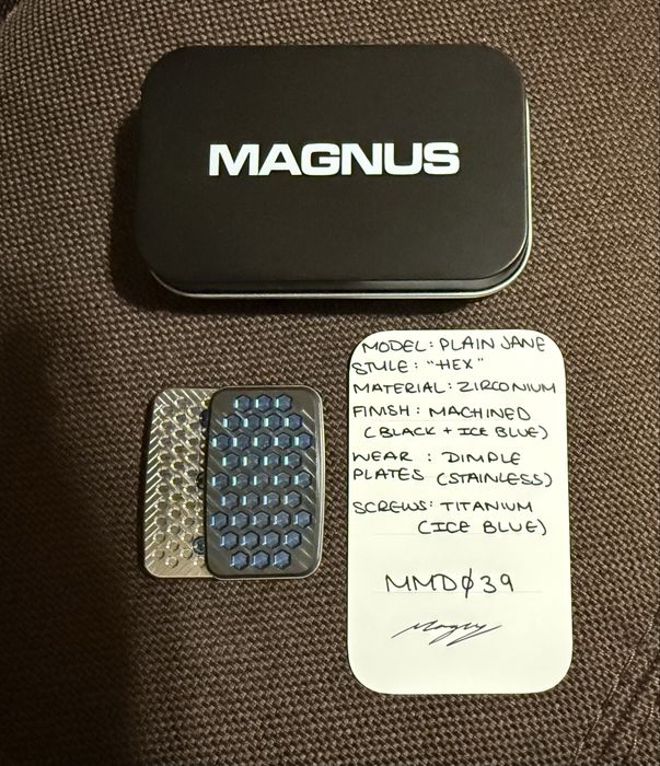 Magnus слайдер, MMD39, цирконий с синим анодированием