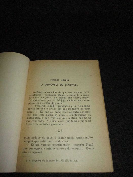 Livro O Sr. Tompkins Explora o Átomo G. Gamow Rómulo de Carvalho