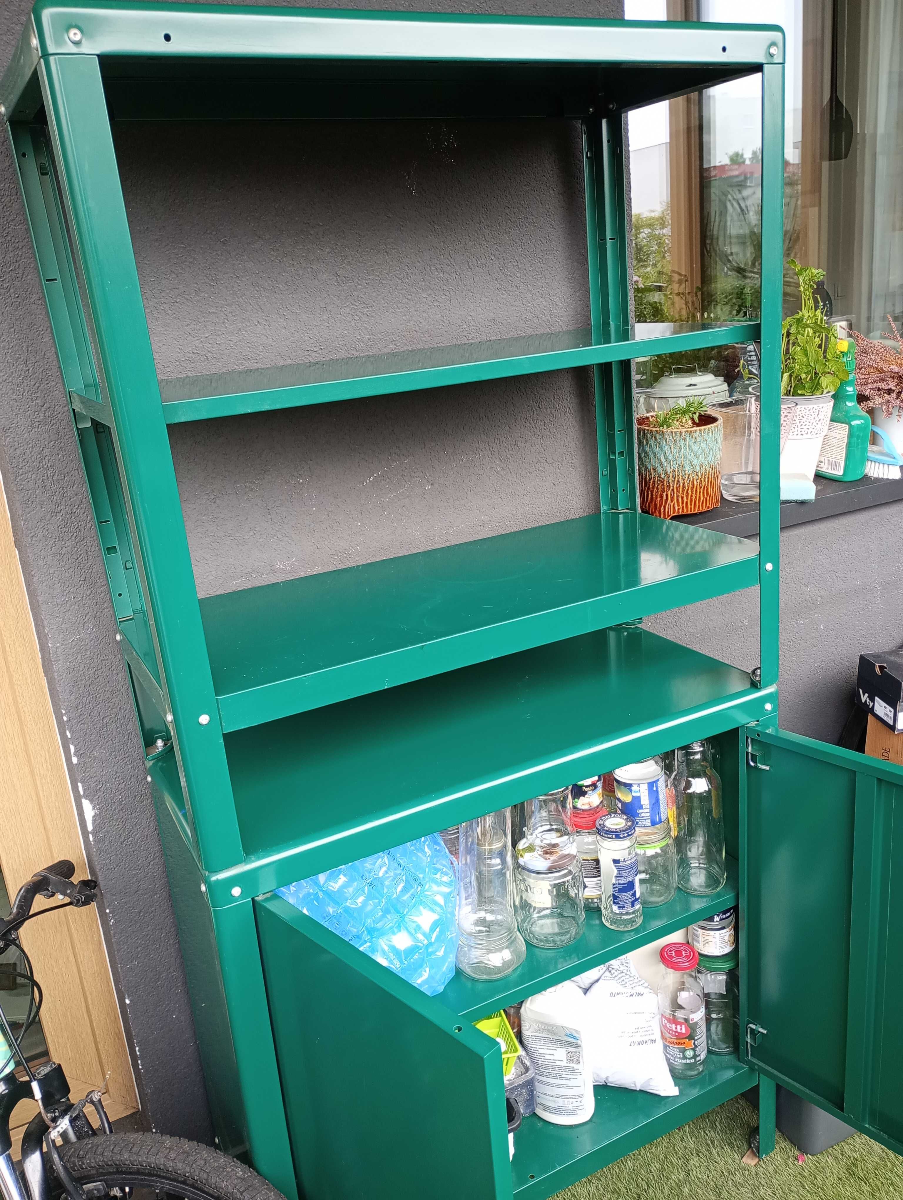 Regał zewnętrzny - unikatowa szafka na balkon Kolbjorn Ikea