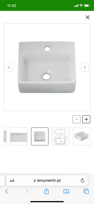 Conjunto de lavatorio para casa de banho pequena. vendido em separado
