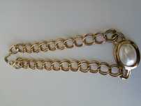 Colar de bijuteria Parfois Novo em metal dourado e pérola
