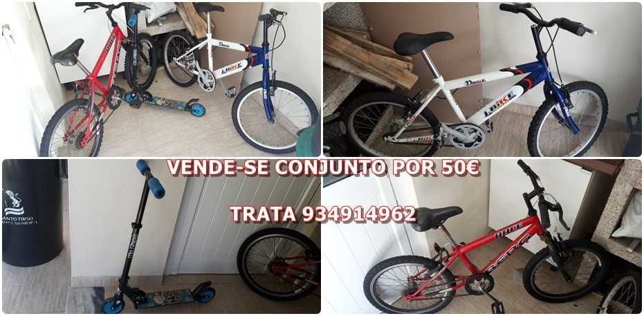 Conjunto de bicicletas (oferta trotinete)