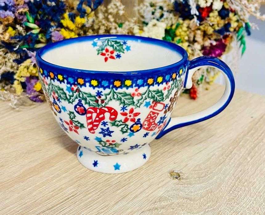 Ceramika Bolesławiec. Filiżanka bez spodka 400 ml (705)