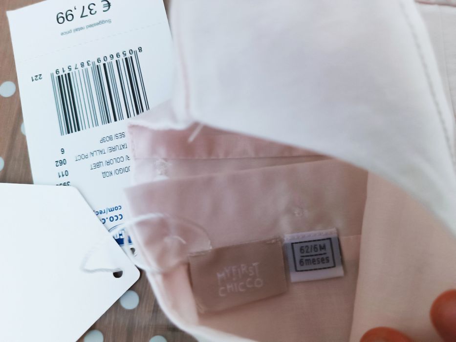 Vestido rosa claro de menina T.6 M