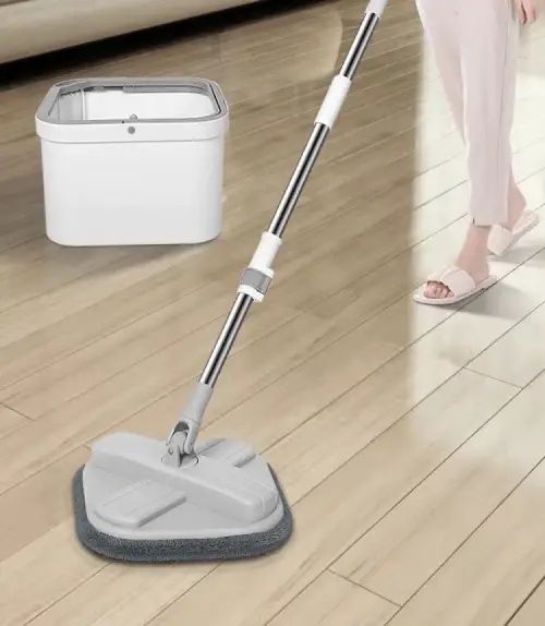 Комплект швабра с ведром для мытья полов Mop with bucket, с отжимом